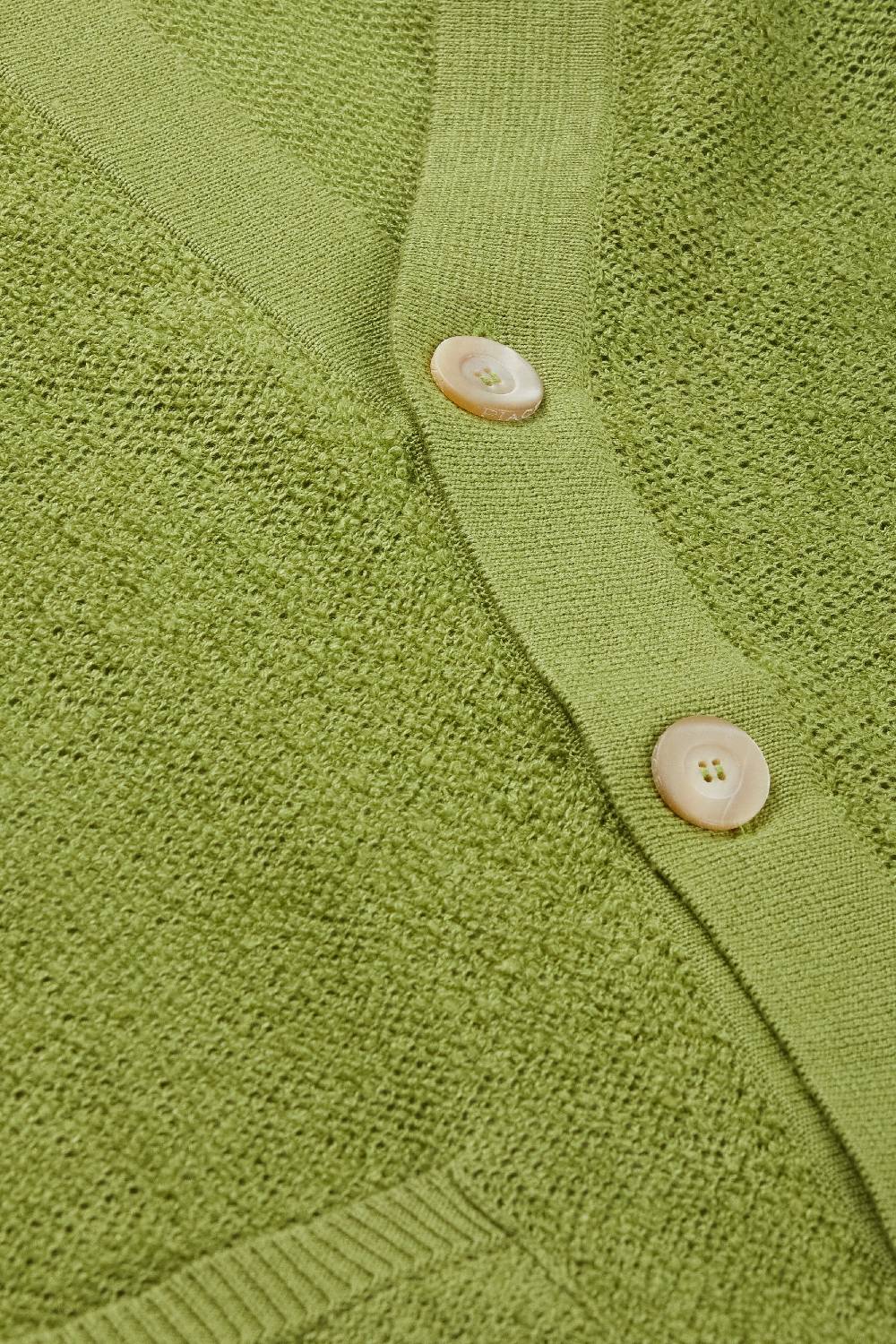 Piacenza 1733 Cardigan terrycloth verde chiaro In Vendita