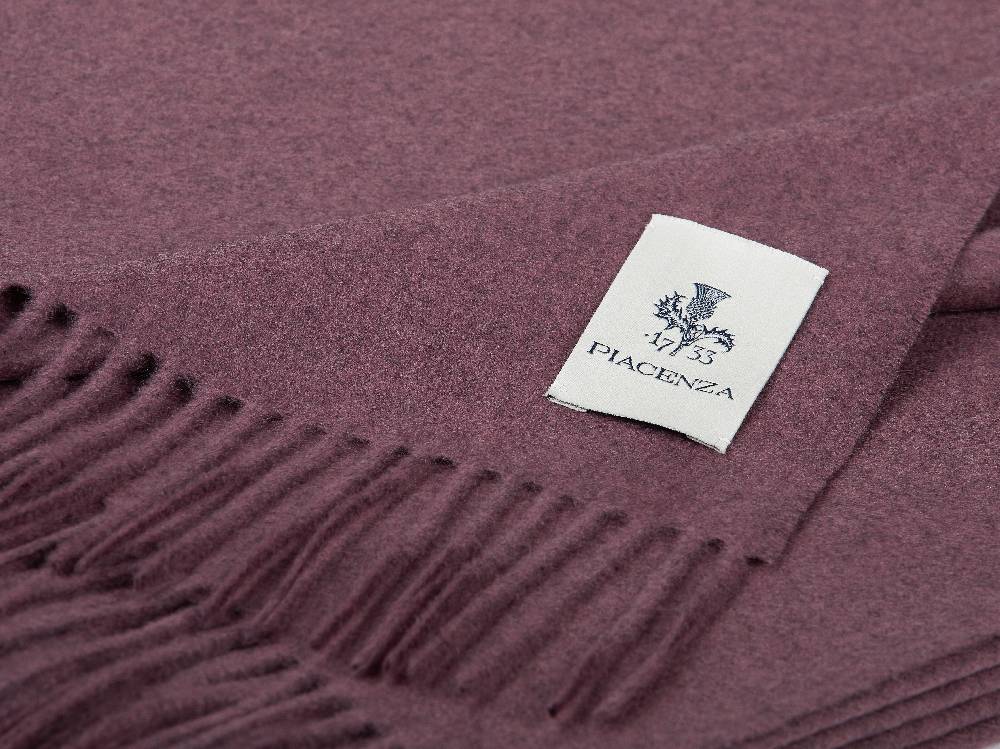 Piacenza 1733 Aeternum Plaid vinaccia in puro Cashmere Negozio