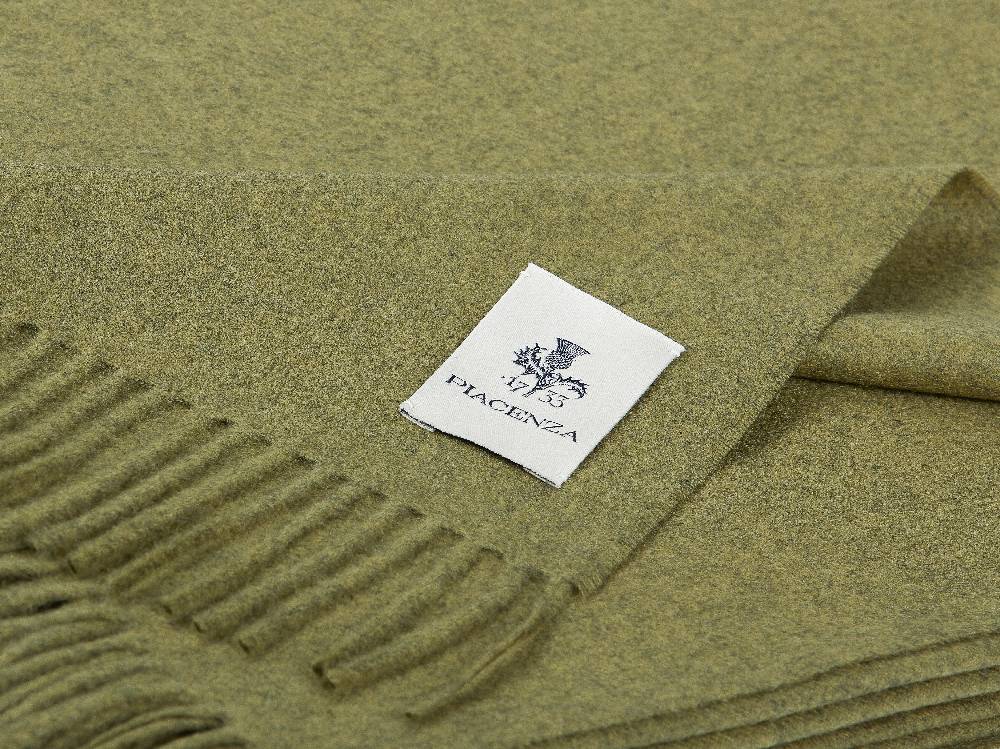 Piacenza 1733 Aeternum Plaid verde chiaro in puro Cashmere Italy