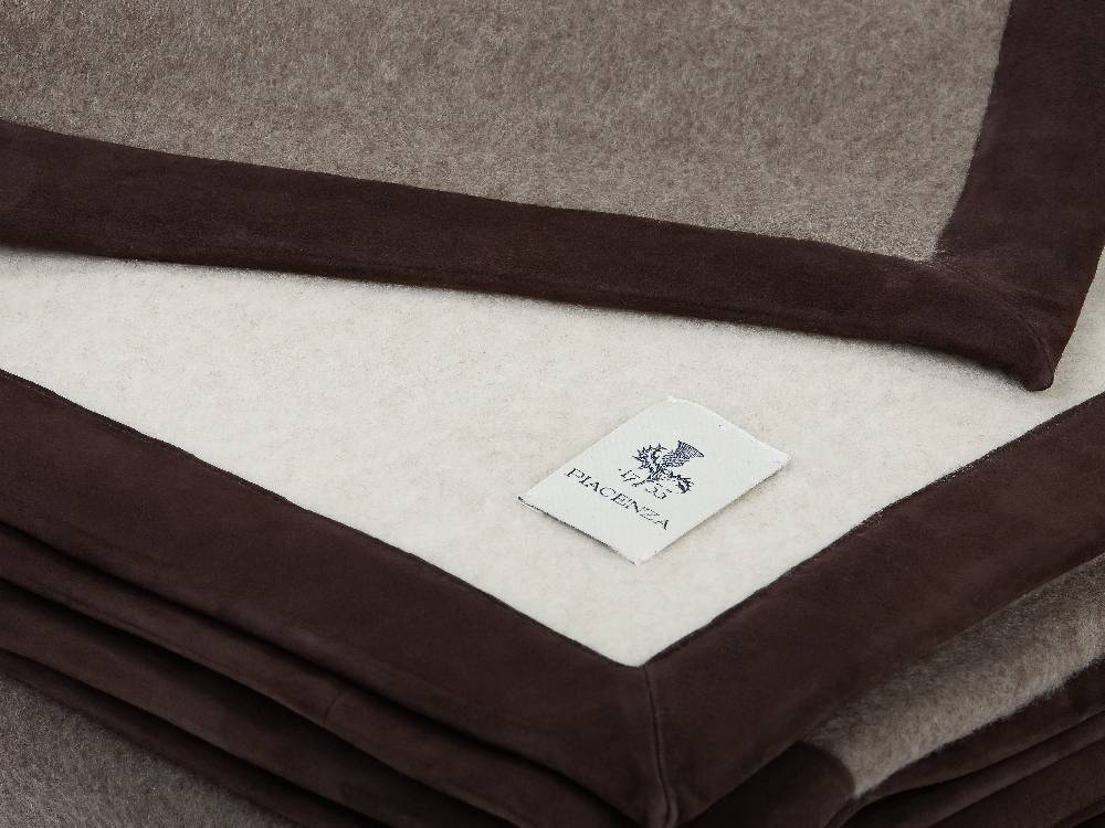 Piacenza 1733 Polluce - Coperta light brown bordata 4 lati Qualità Garantita