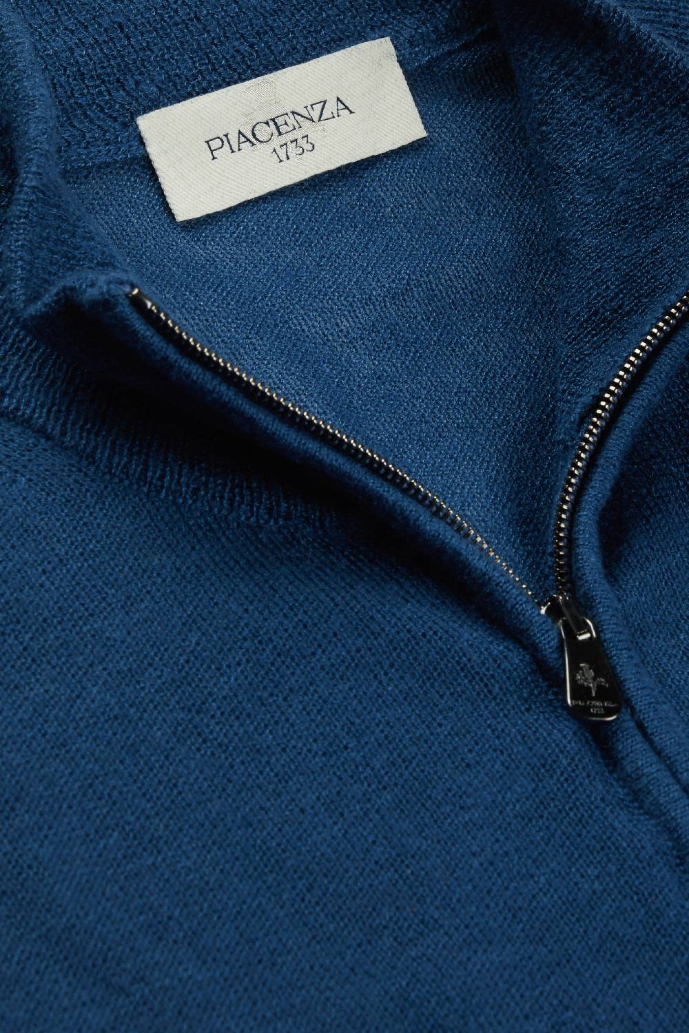 Piacenza 1733 Lupetto zip puffed blu jeans Italia