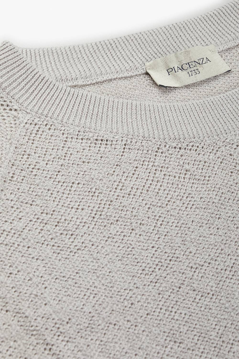 Piacenza 1733 Maglia maniche lunghe terrycloth grigio chiaro Spedizione Gratuita