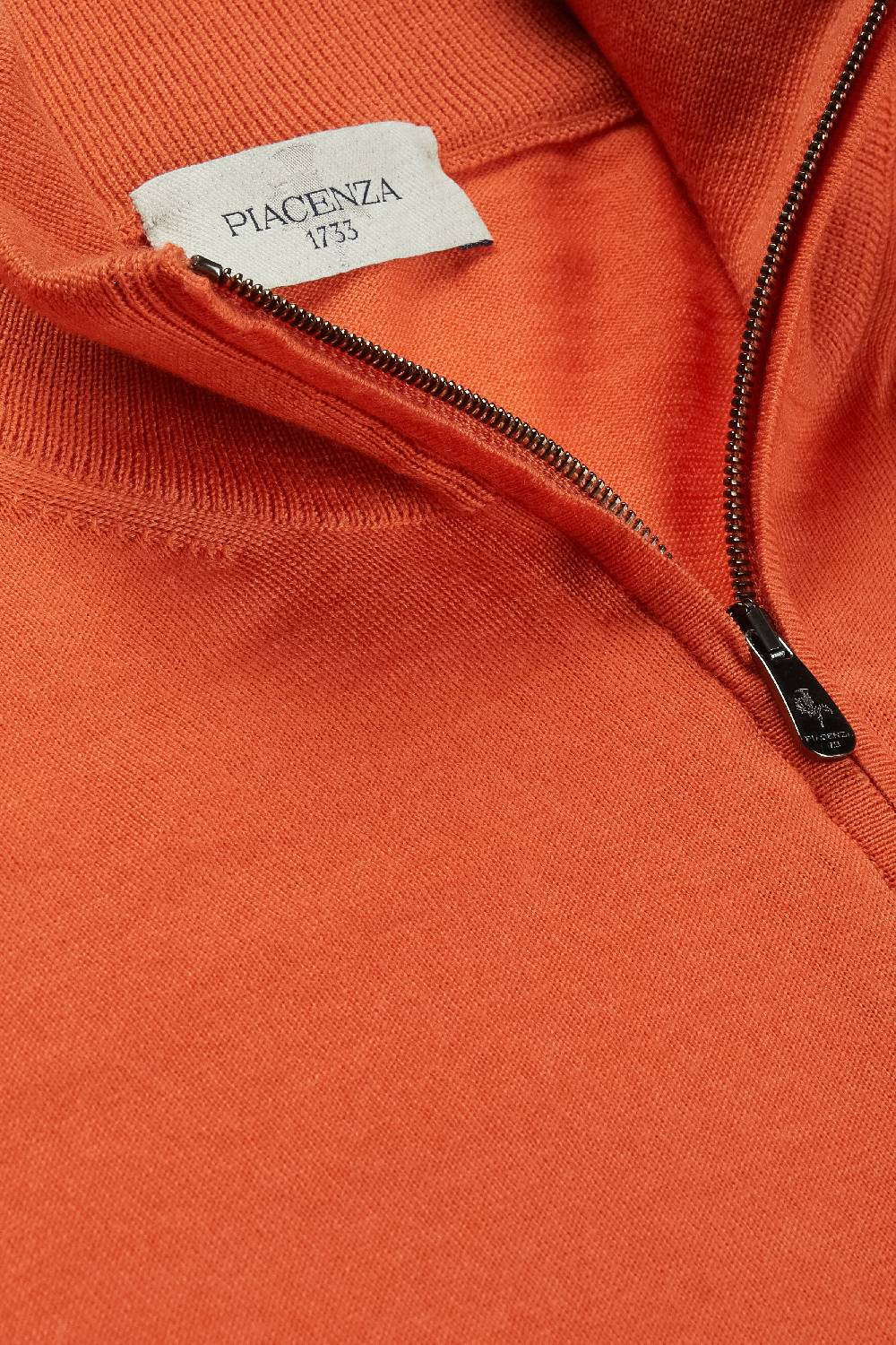 Piacenza 1733 Lupetto zip arancione Negozi Online