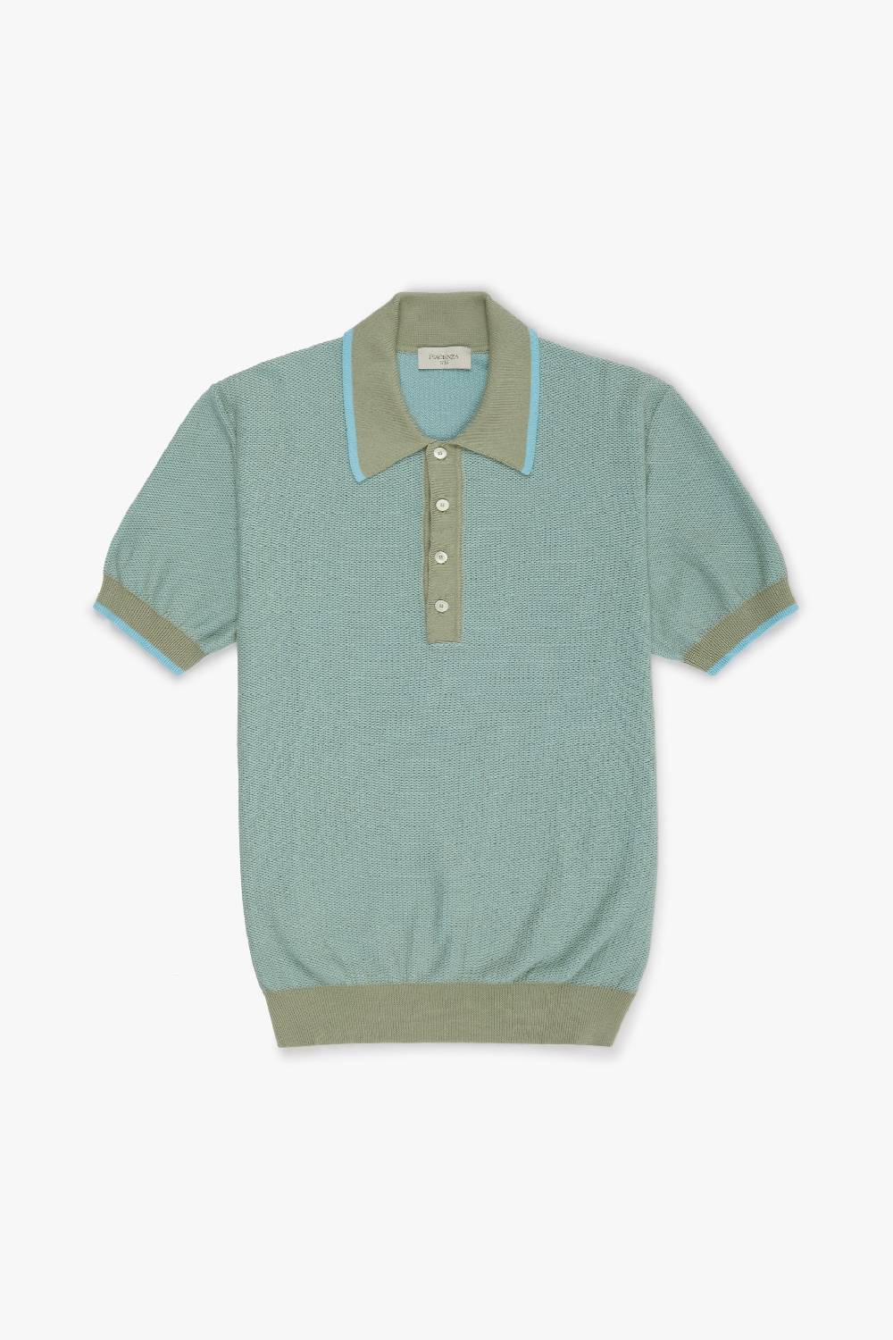 Piacenza 1733 Polo two tone fish scale azzurro e salvia Affare Del Giorno