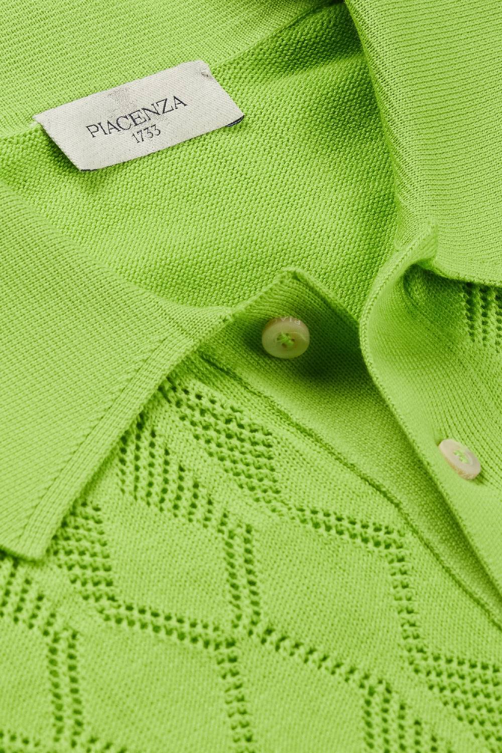 Piacenza 1733 Polo maniche corte crochet verde fluo I Più Venduti