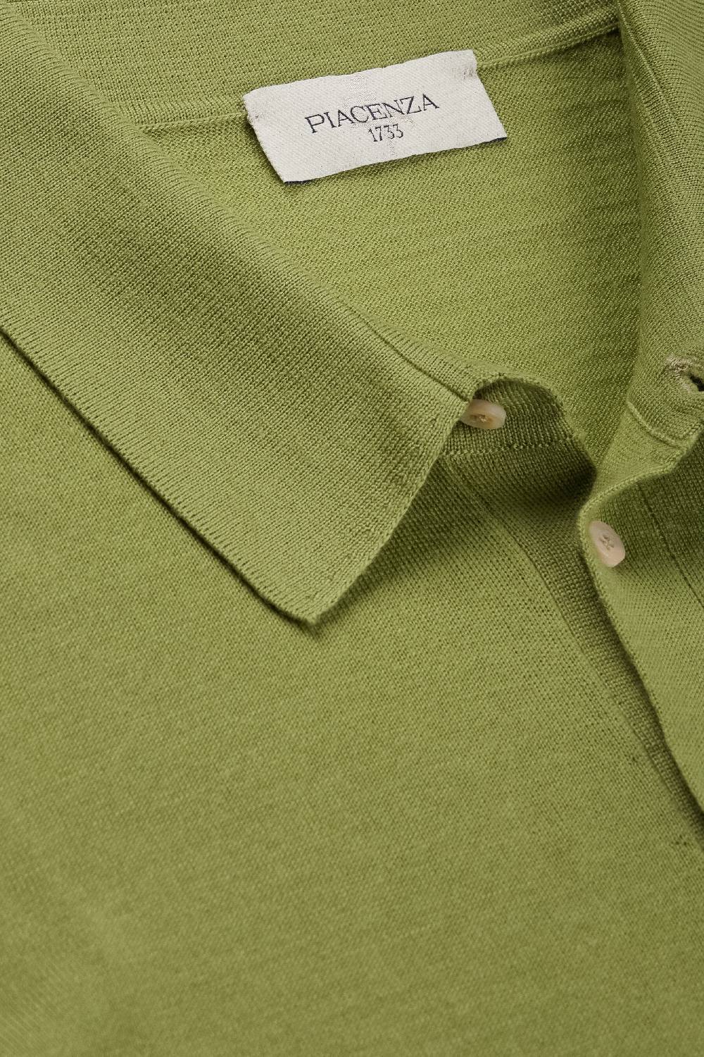 Piacenza 1733 Polo maniche lunghe verde Economico