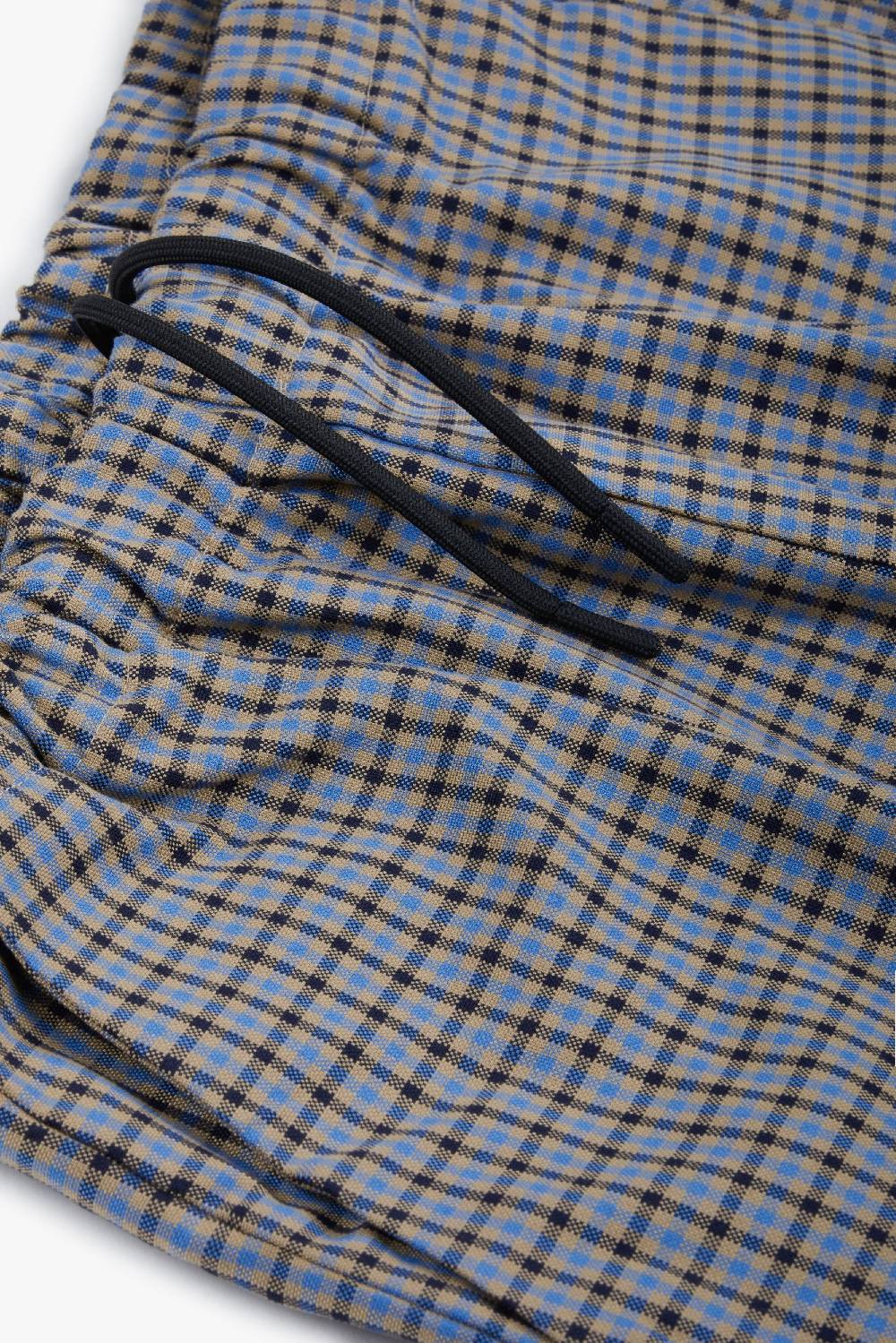 Piacenza 1733 Pantalone micro check azzurro e marrone Moda