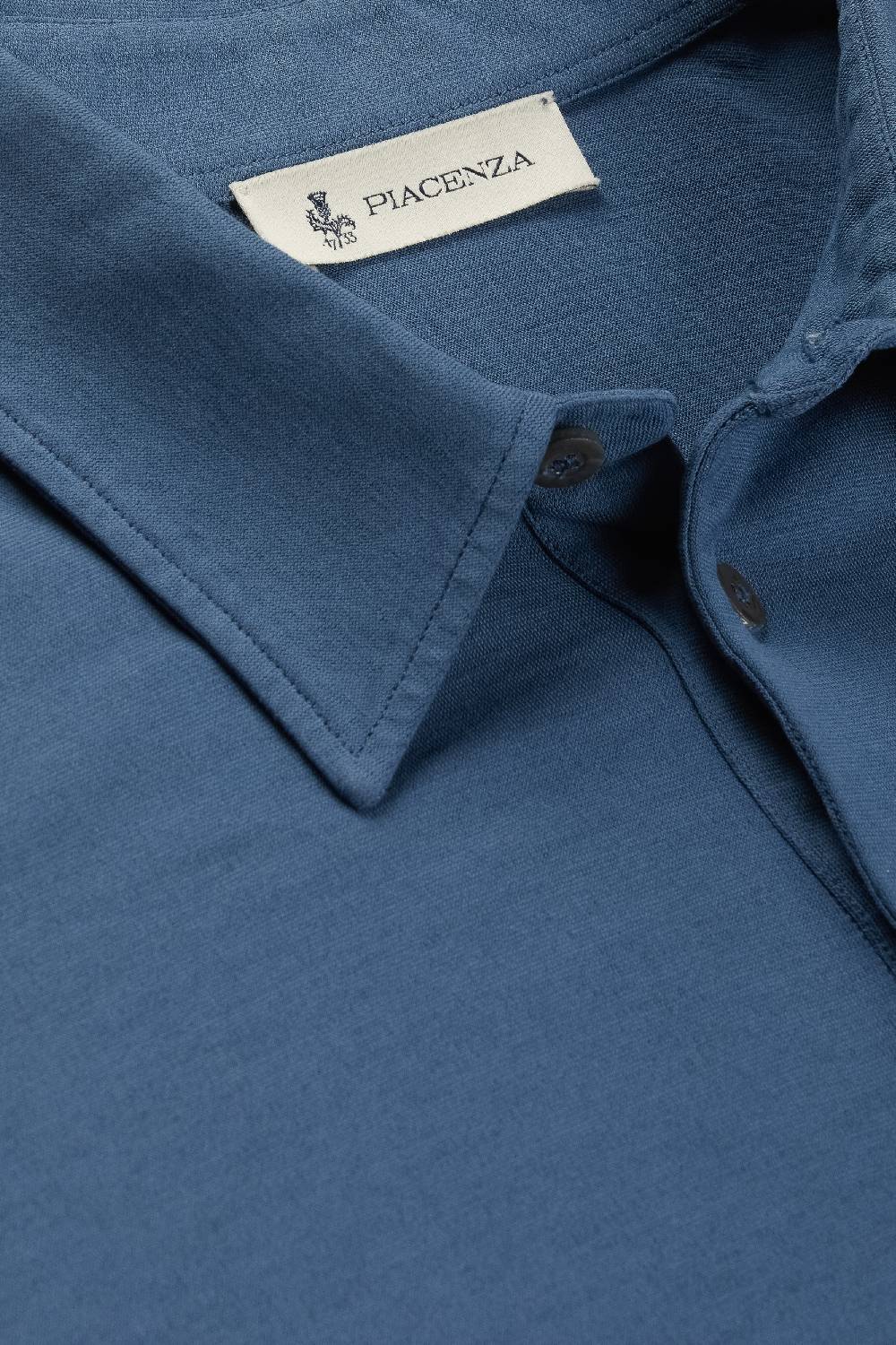Piacenza 1733 Polo fresh jersey blu jeans Presa