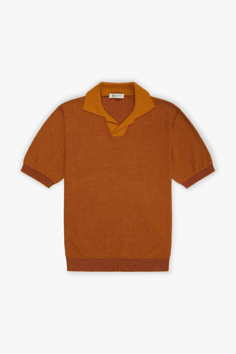 Piacenza 1733 Polo two tone slip senape