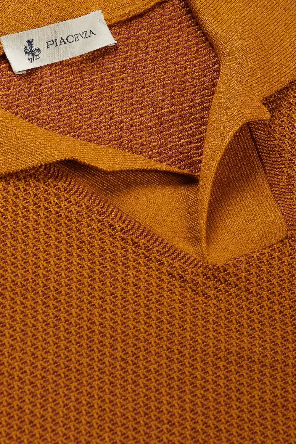 Piacenza 1733 Polo two tone slip senape Offerte