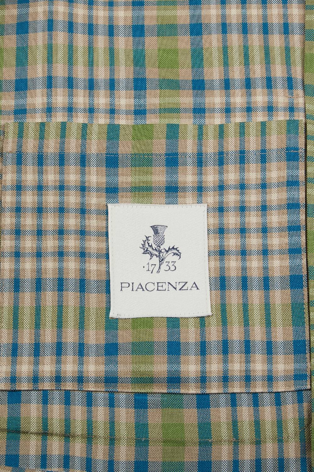 Piacenza 1733 Giacca plain azzurro e verde Italy