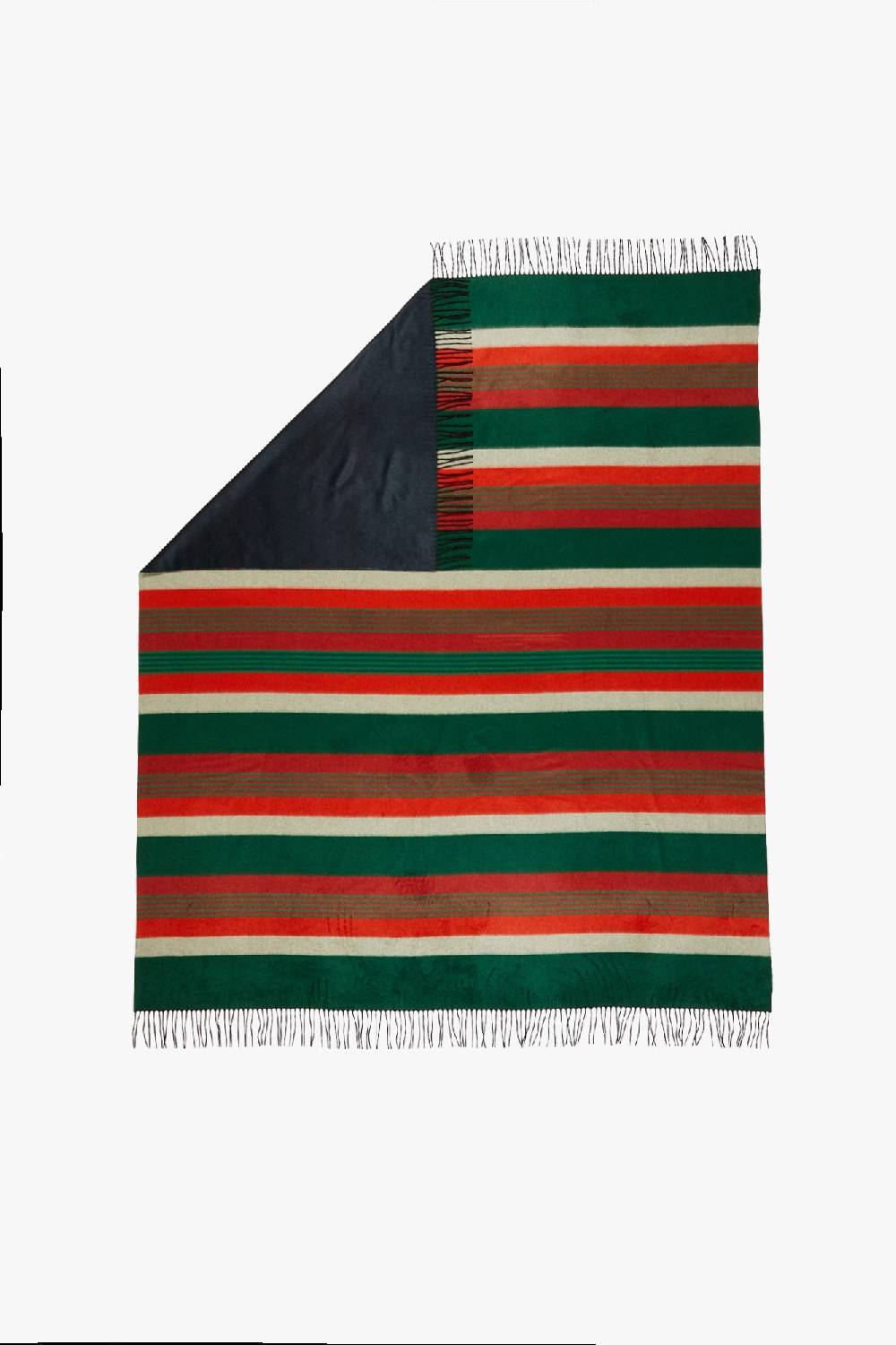 Piacenza 1733 BILBO Plaid a righe Verde Rosse 2025