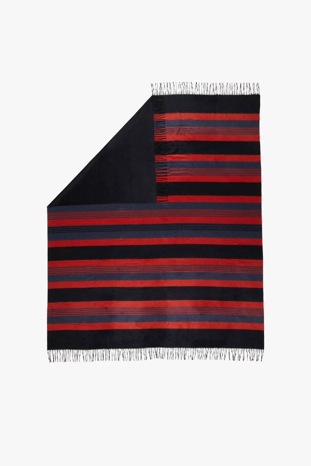 Piacenza 1733 BILBO Plaid righe Blu e Rosso Nuovo