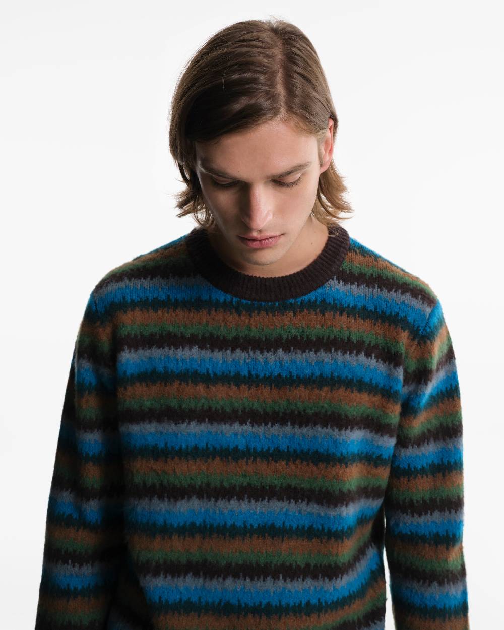 Piacenza 1733 Maglia in Cashmere fantasia verde Affare Del Giorno