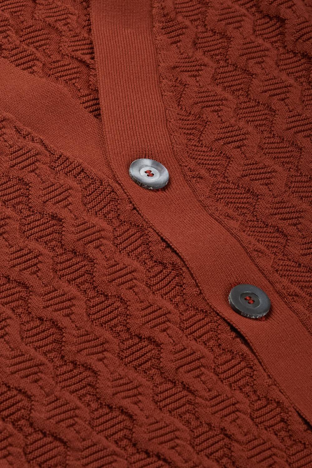Piacenza 1733 Cardigan con bottoni bruciato Italia