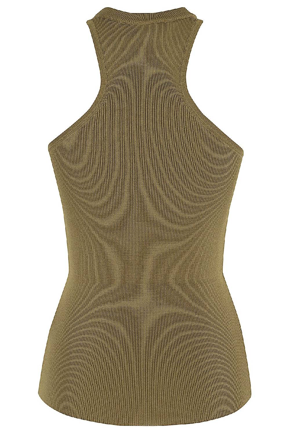 ERIKA CAVALLINI Top Helen Verde Militare Convenienza