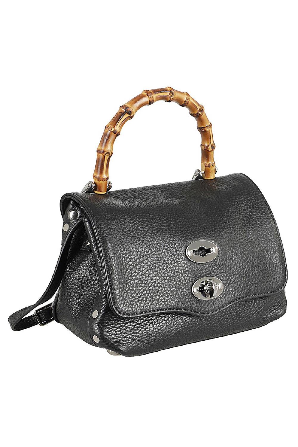 ZANELLATO Borsa Postina Daily Bamboo Baby Nera Pezzi Unici