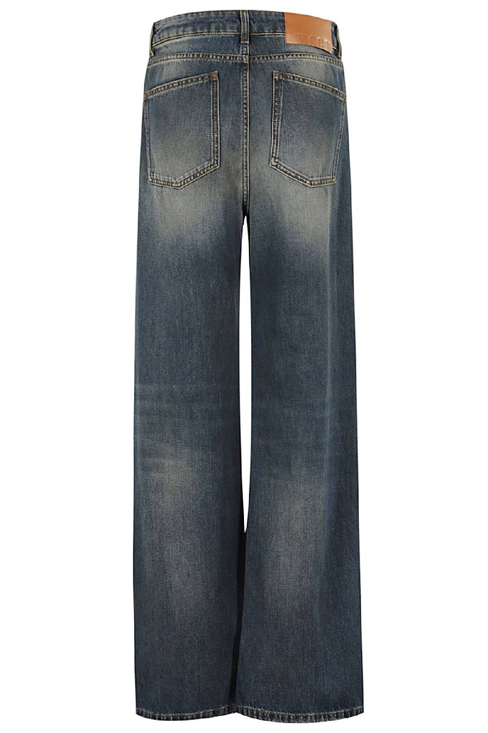 MSGM Jeans Vintage Blu Nuovo
