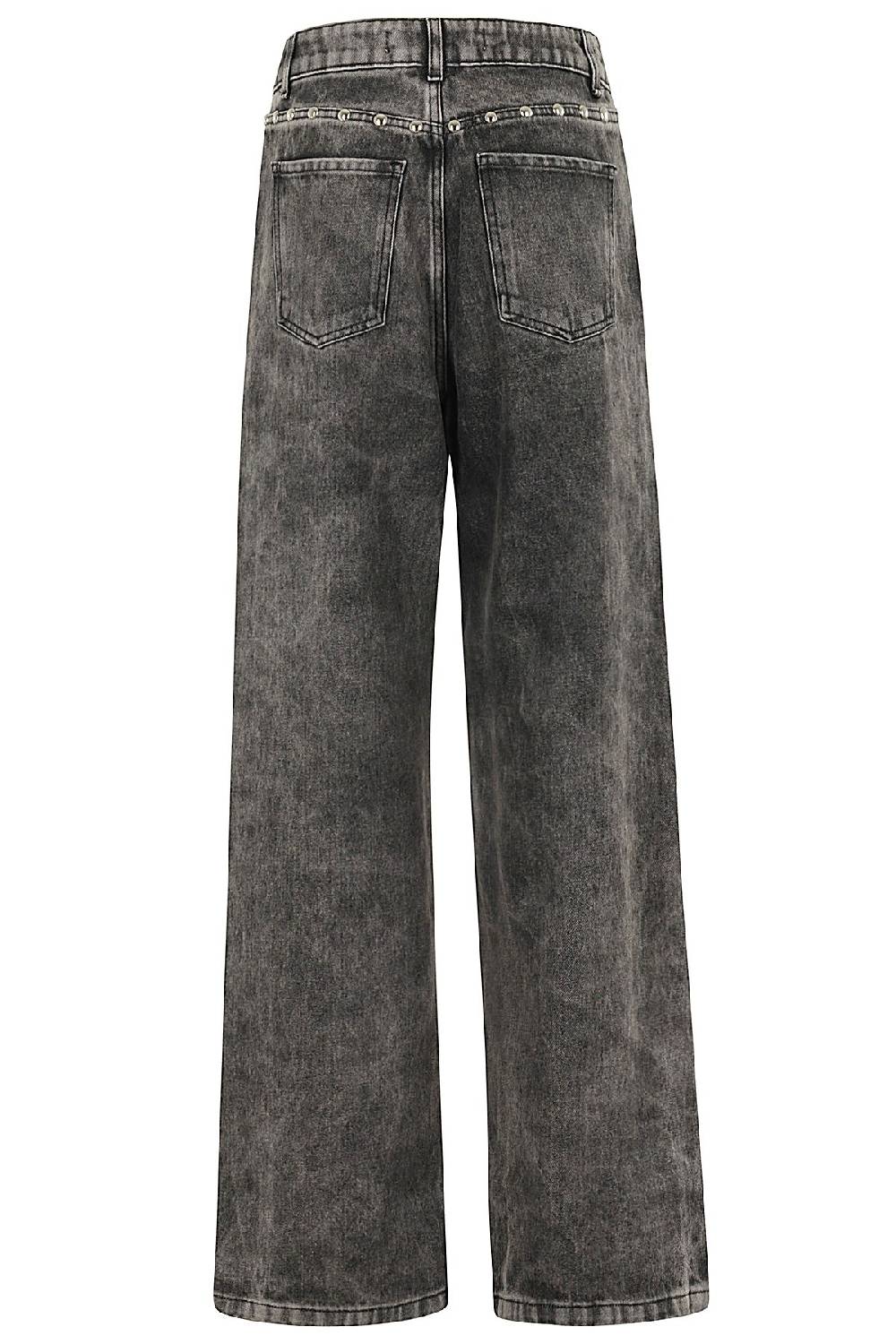 FEDERICA TOSI Jeans Borchiato Grigio Offerta