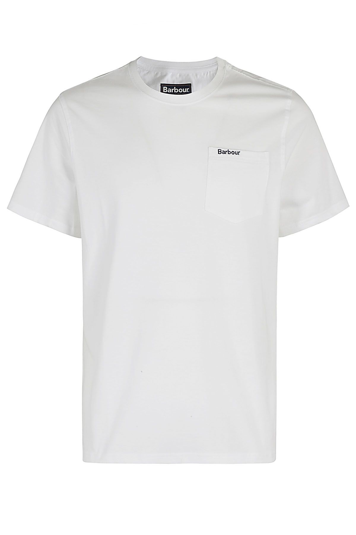 BARBOUR T-shirt Langdon Pocket Bianca
