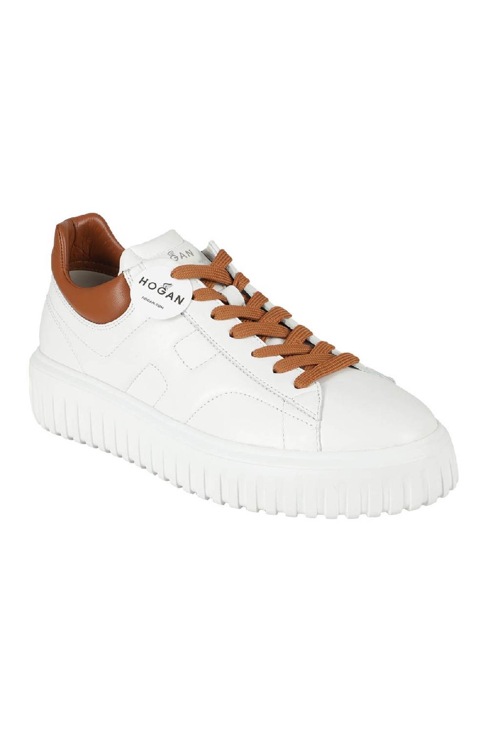 HOGAN Snekers H Stripes Allacciato Bianco Cuoio Qualità