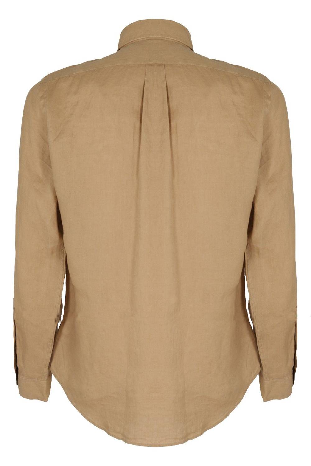 POLO RALPH LAUREN Camicia Sport Lino Beige Pezzi Unici