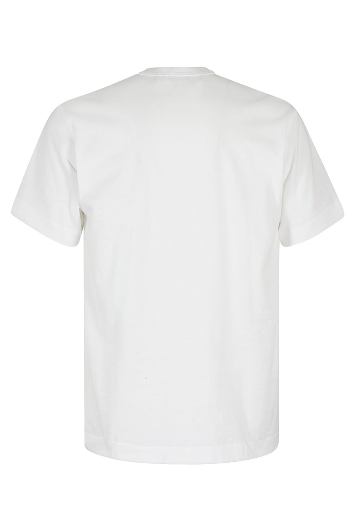 COMME DES GARCONS PLAY T-Shirt Bianca Vendita Calda