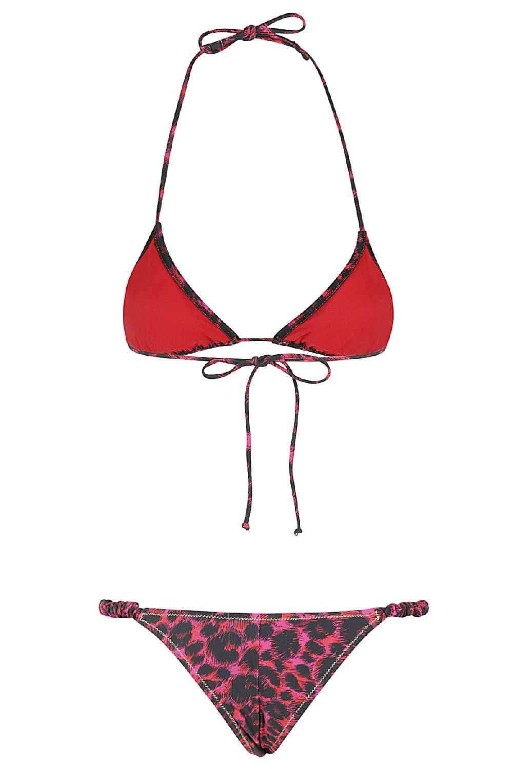 REINA OLGA Costume Bikini Red Leopard Italy