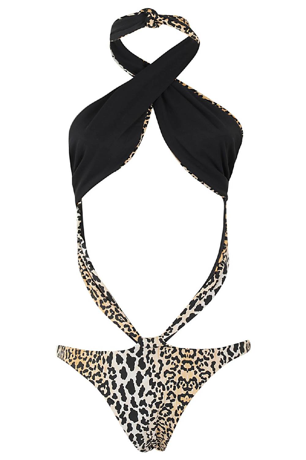 REINA OLGA Costume Trikini Showpony Leopard Italia