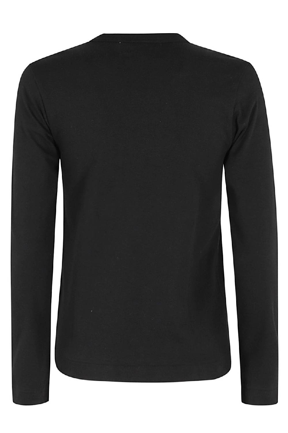 COMME DES GARCONS PLAY T-Shirt Manica Lunga Nera Presa