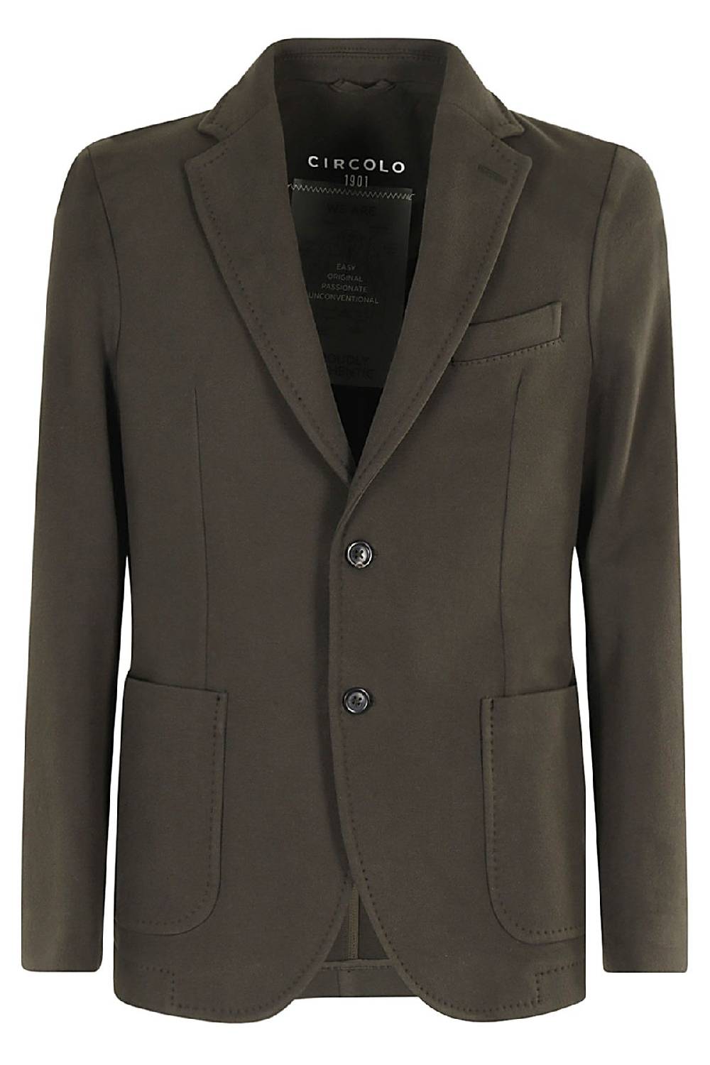 CIRCOLO 1901 Giacca Jersey Verde In Linea
