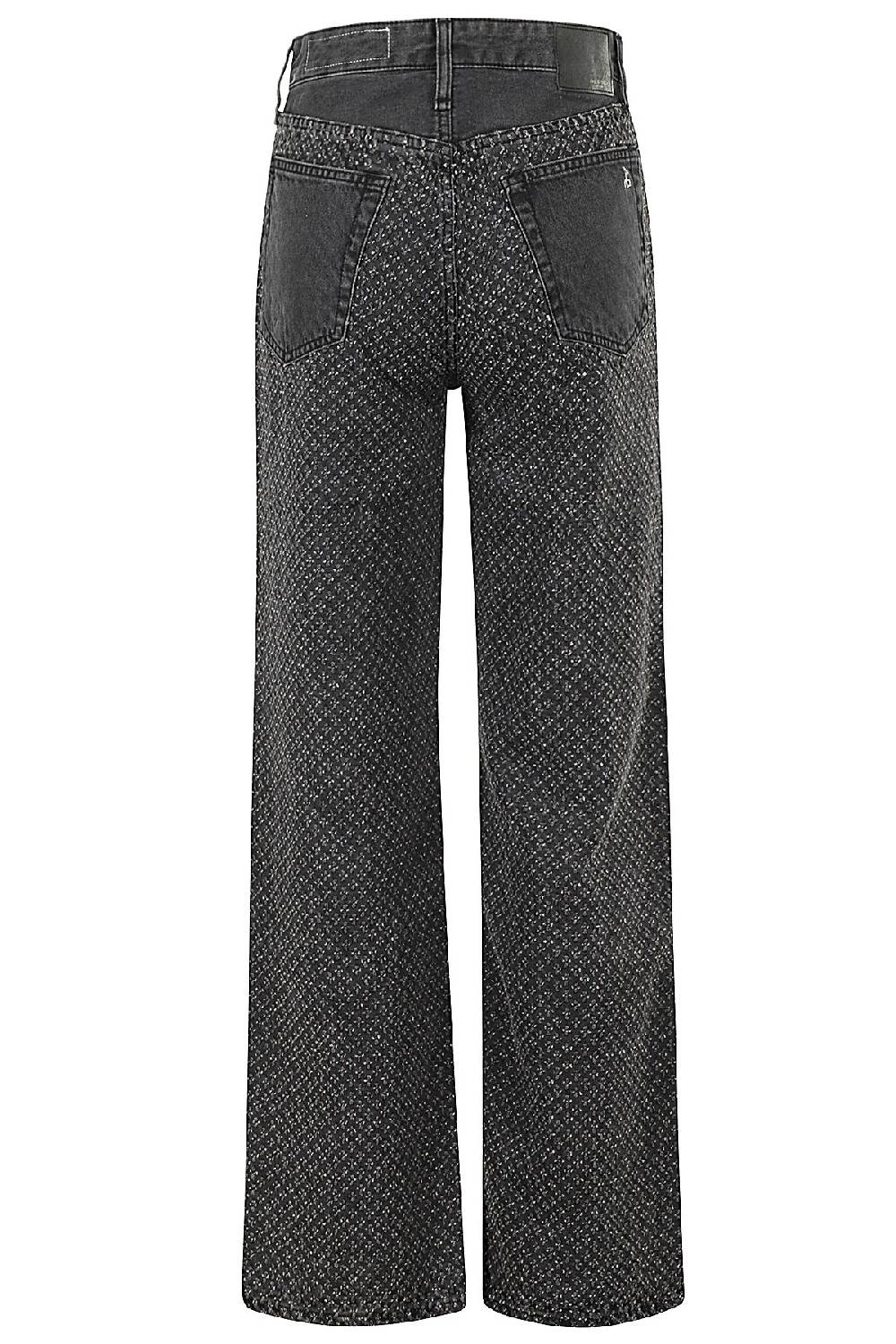 RAG & BONE Jeans Logan Tweed Nero Spedizione Gratuita