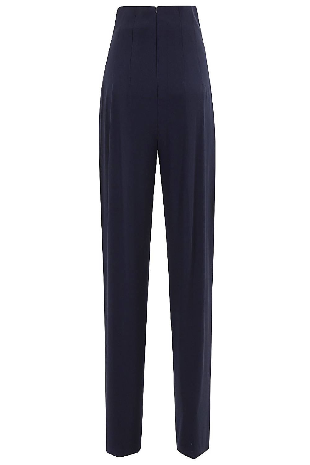 NORMA KAMALI Pantalone Pleat Blu Sottocosto
