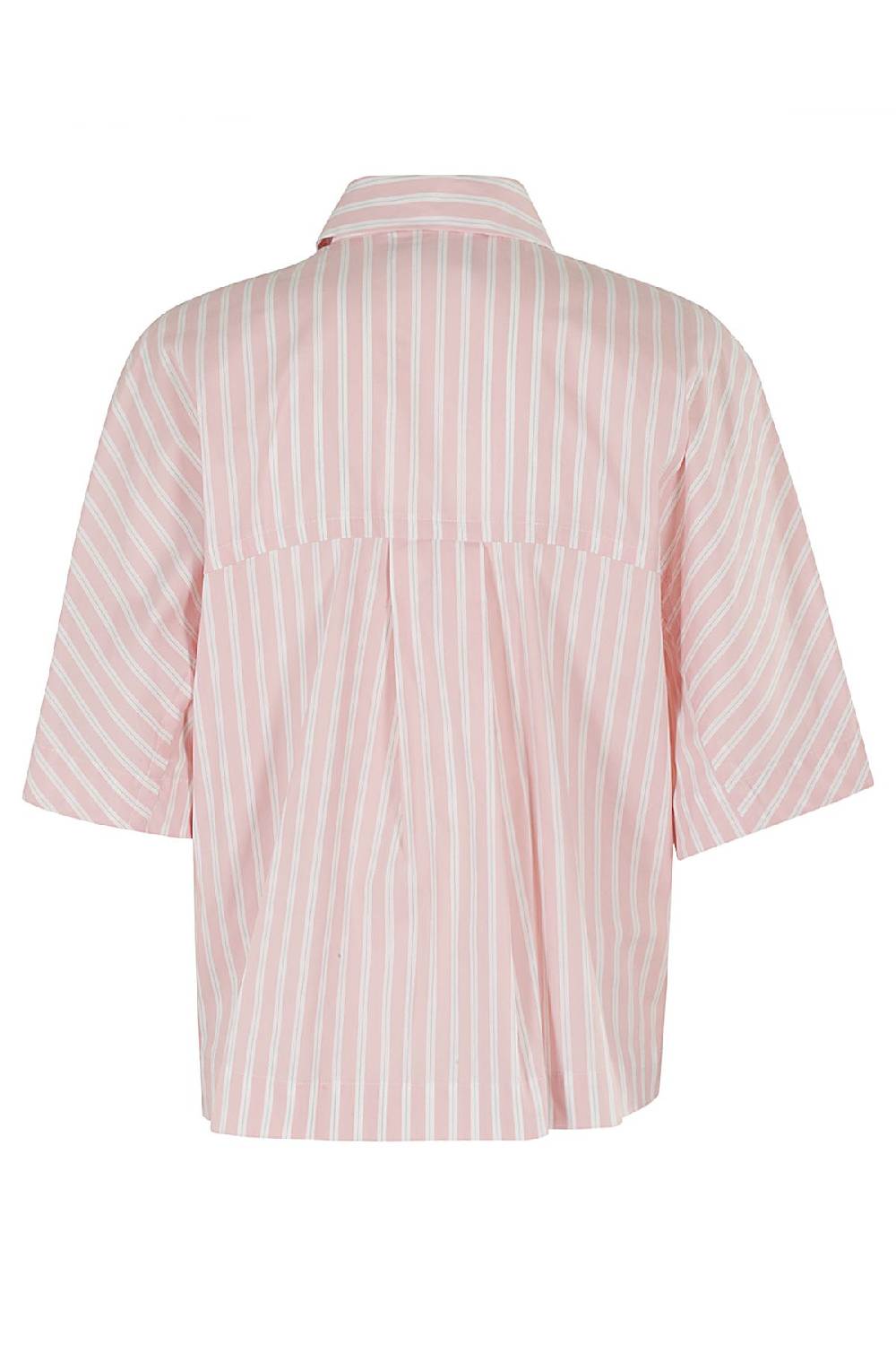 SEMI COUTURE Camicia Victoria Over Righe Rosa Qualità Garantita