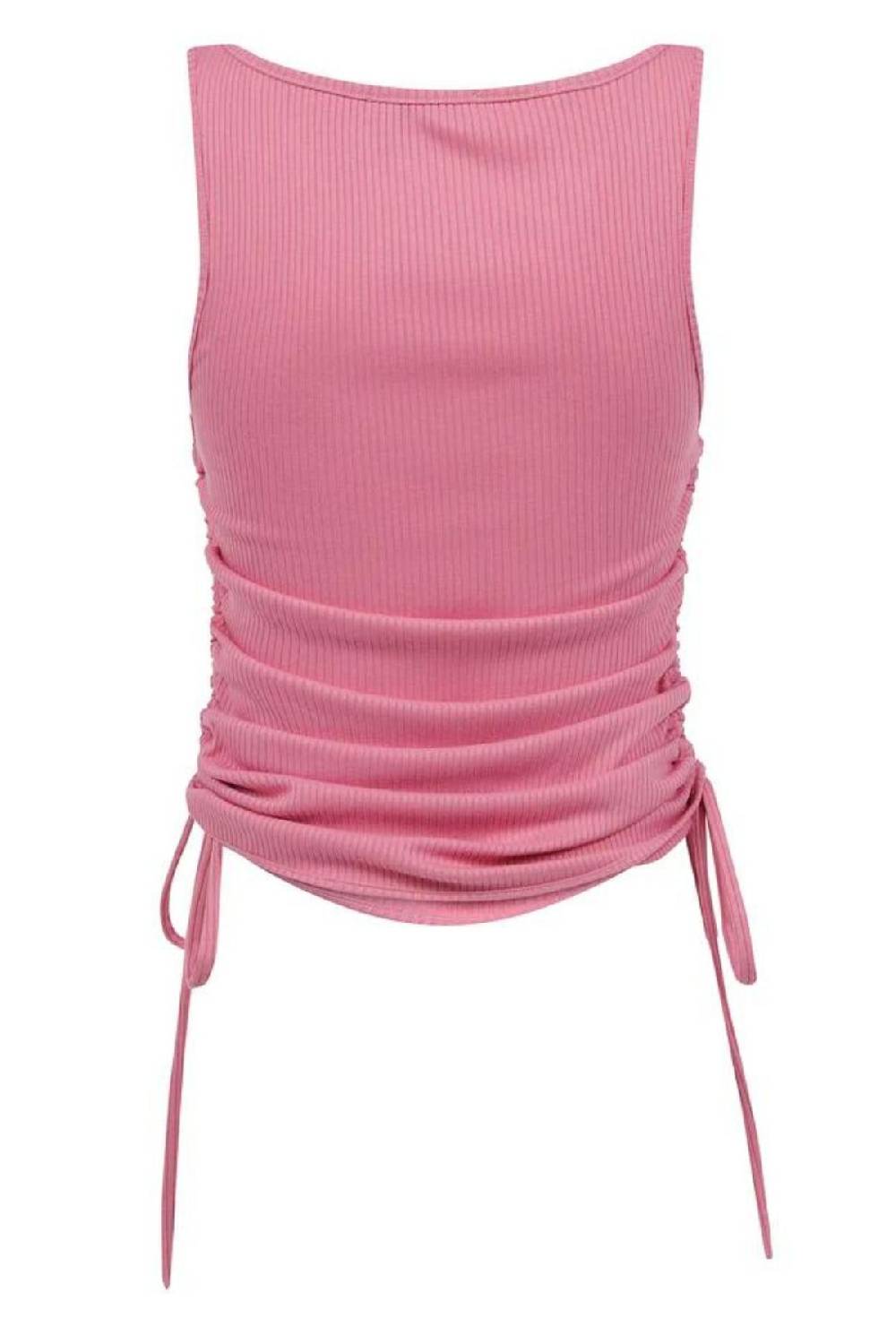 AMEN Top Tank Rib Rosa In Vendita