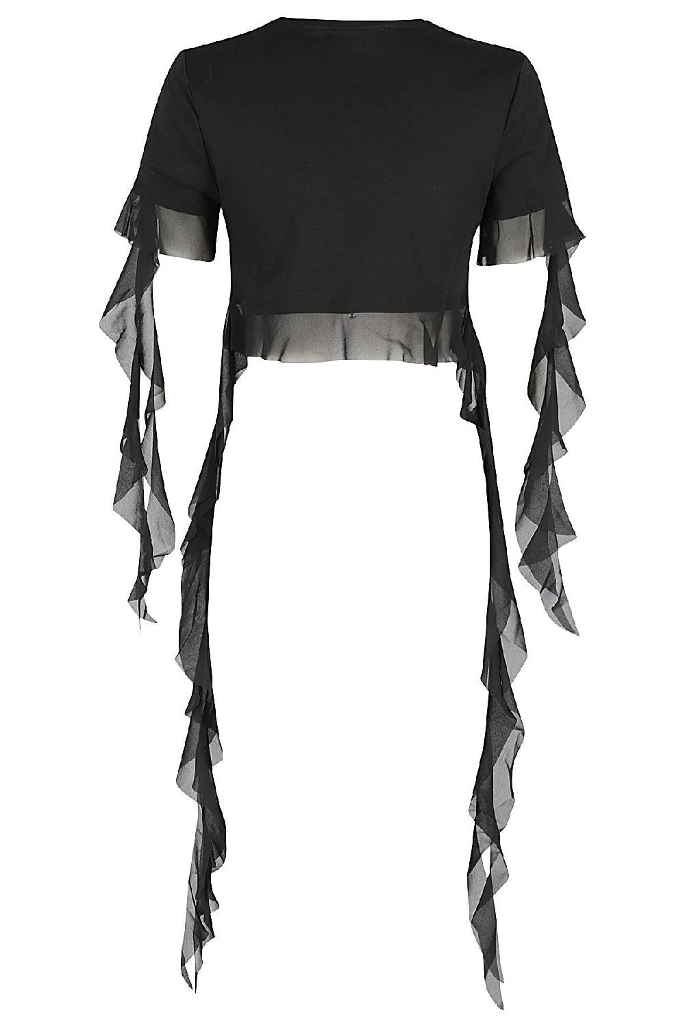 BLUMARINE Top Ruches Nero Saldi