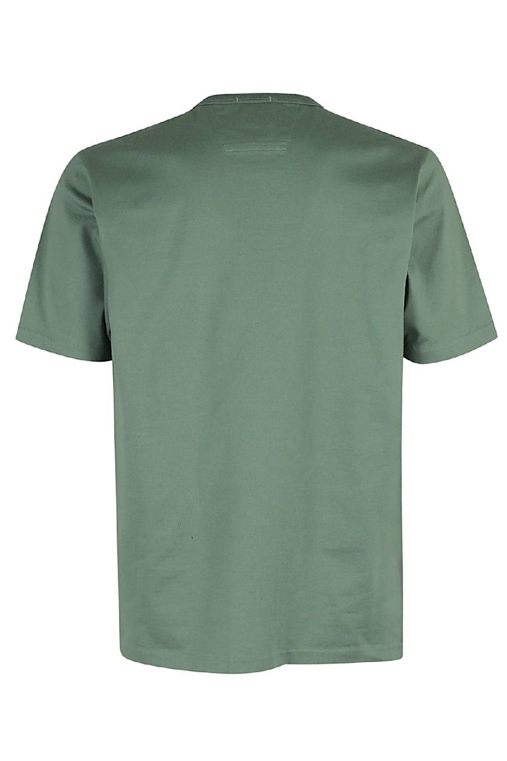 CP COMPANY T-shirt Twisted Pocket Verde Saldi Di Fabbrica