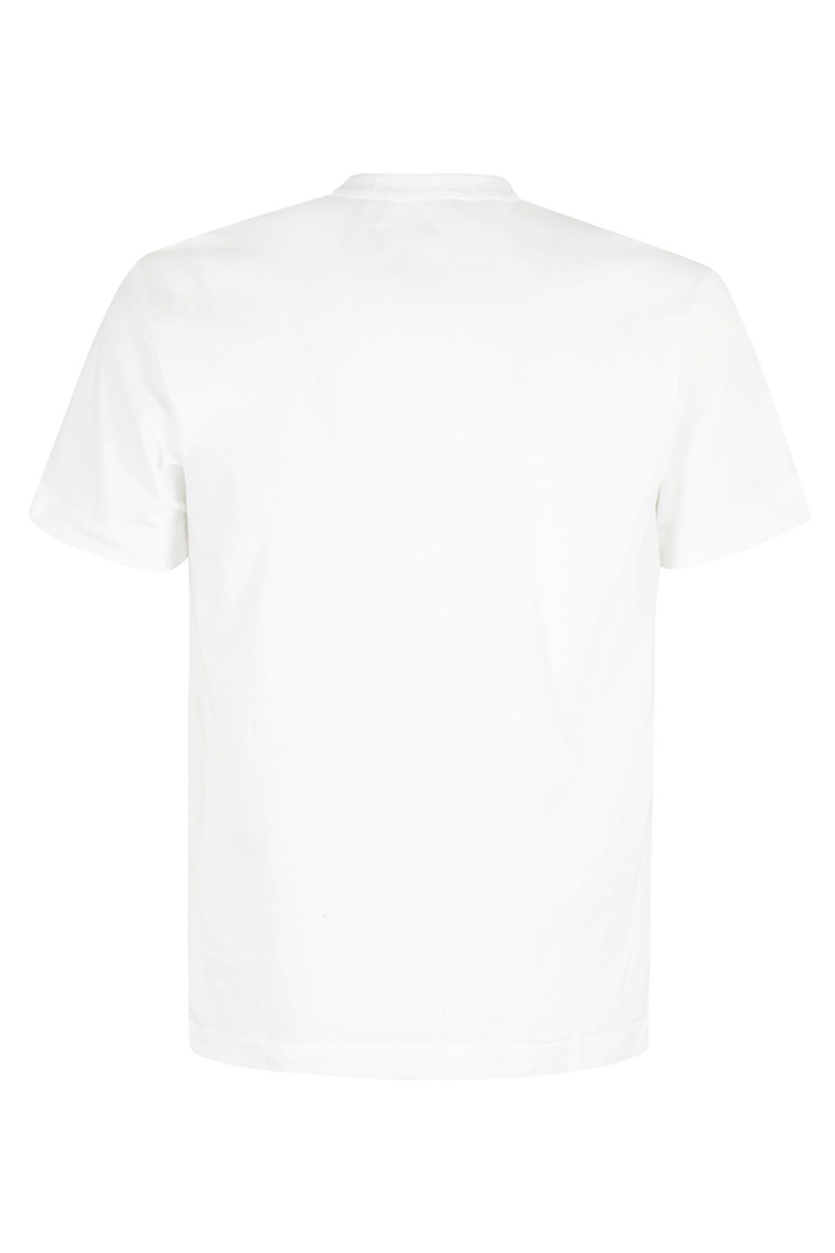 COMME DES GARCONS PLAY T-Shirt Bianca Spedizione Gratuita