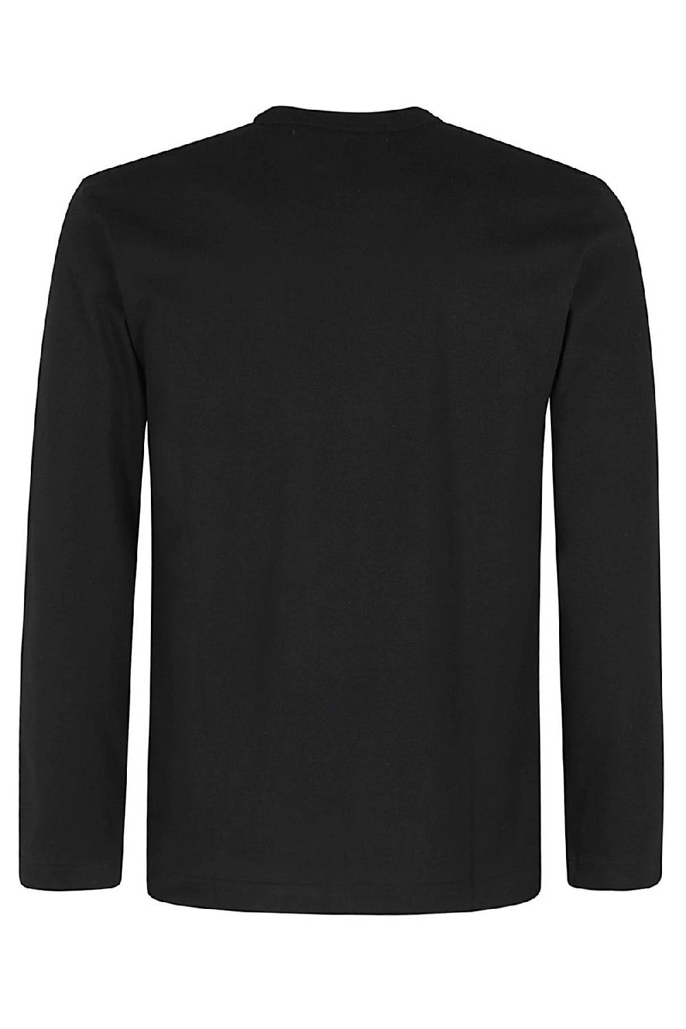 COMME DES GARCONS PLAY T-Shirt Manica Lunga Nera Consegna Veloce
