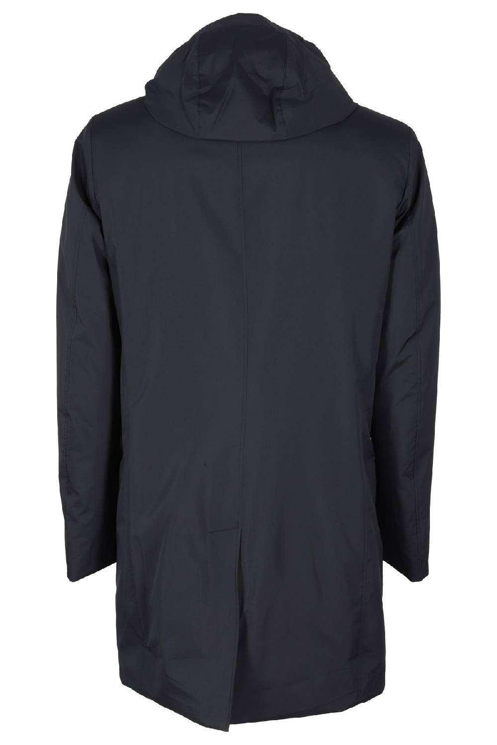 MOORER Cappotto Blu Navy Cappuccio Italy