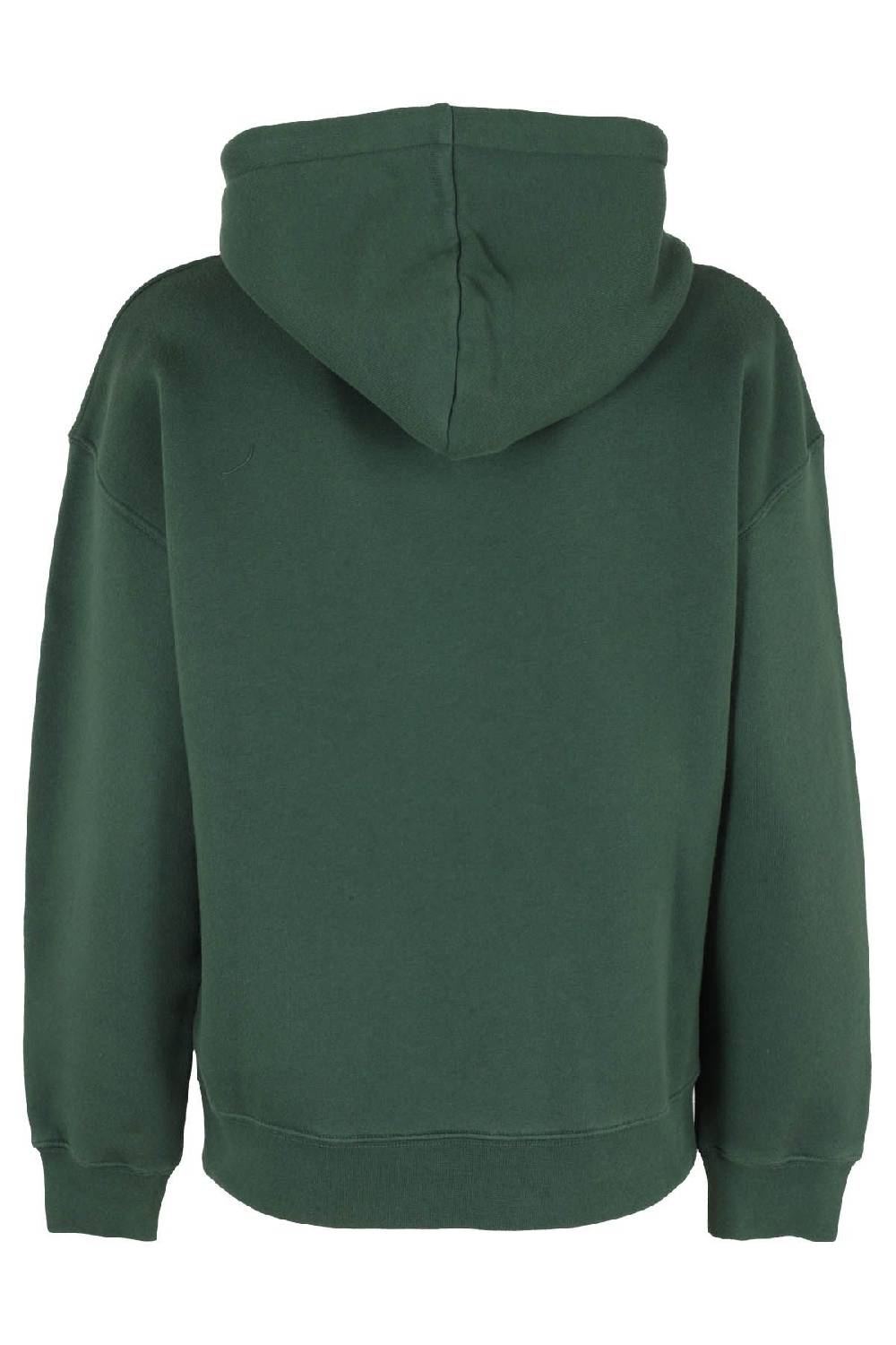 MAISON KITSUNE` Felpa Fox Patch Verde Nuova