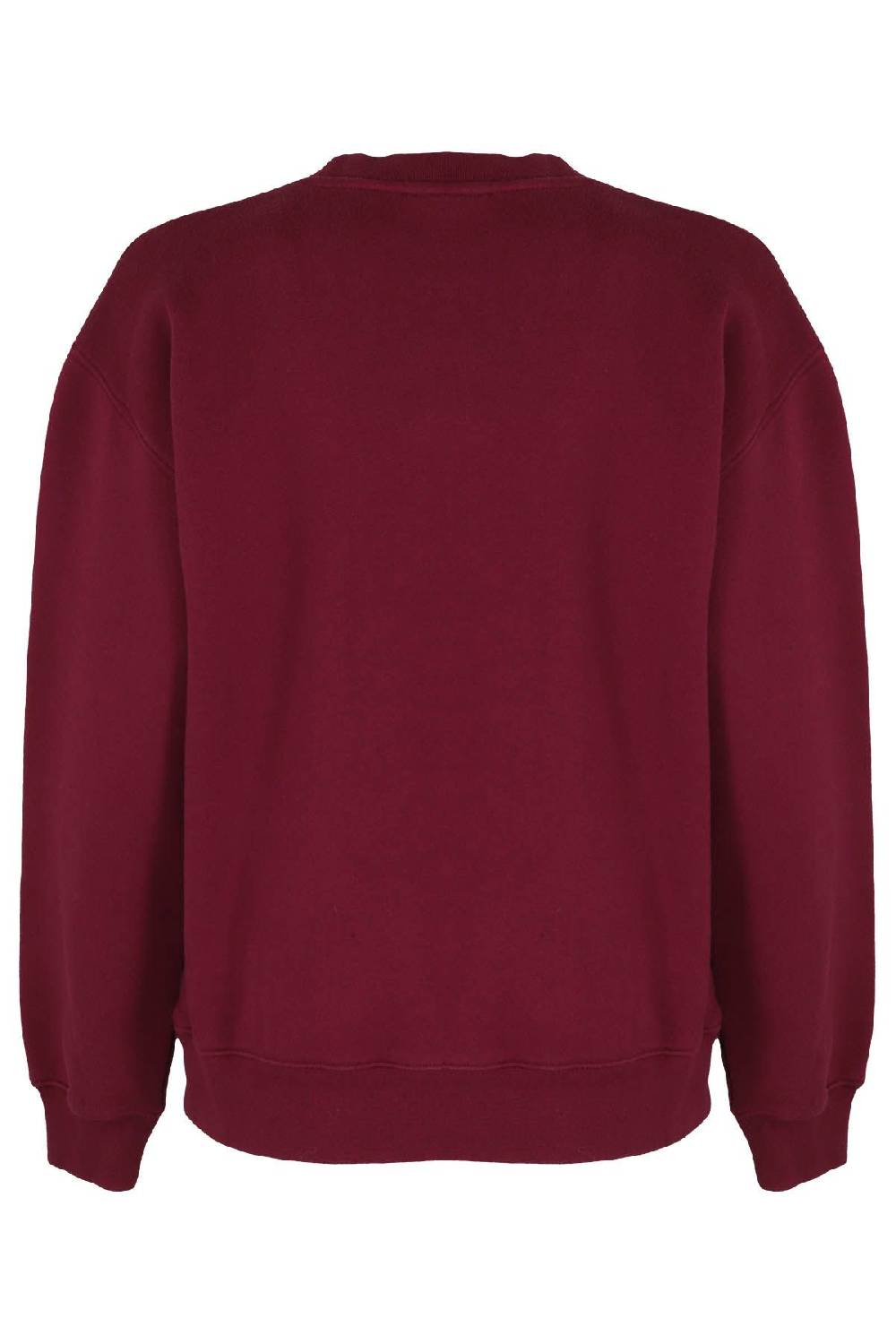 MAISON KITSUNE` Felpa Fox Comfort Bourdeaux 2025