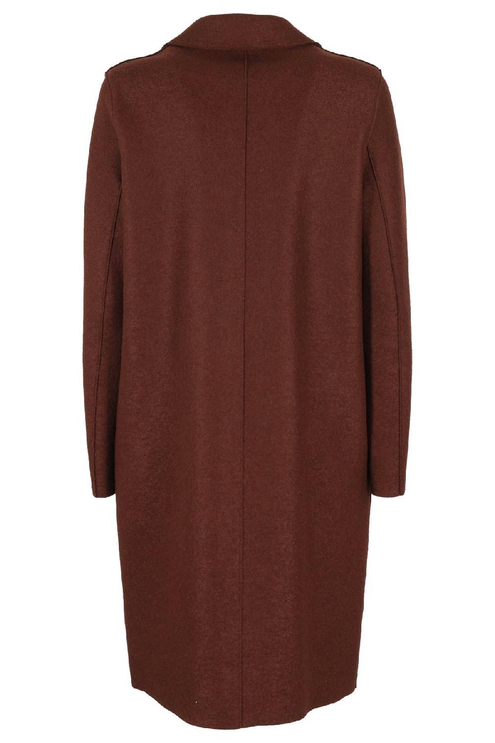 HARRIS WHARF LONDON Cappotto Over Lungo Cognac Offerta