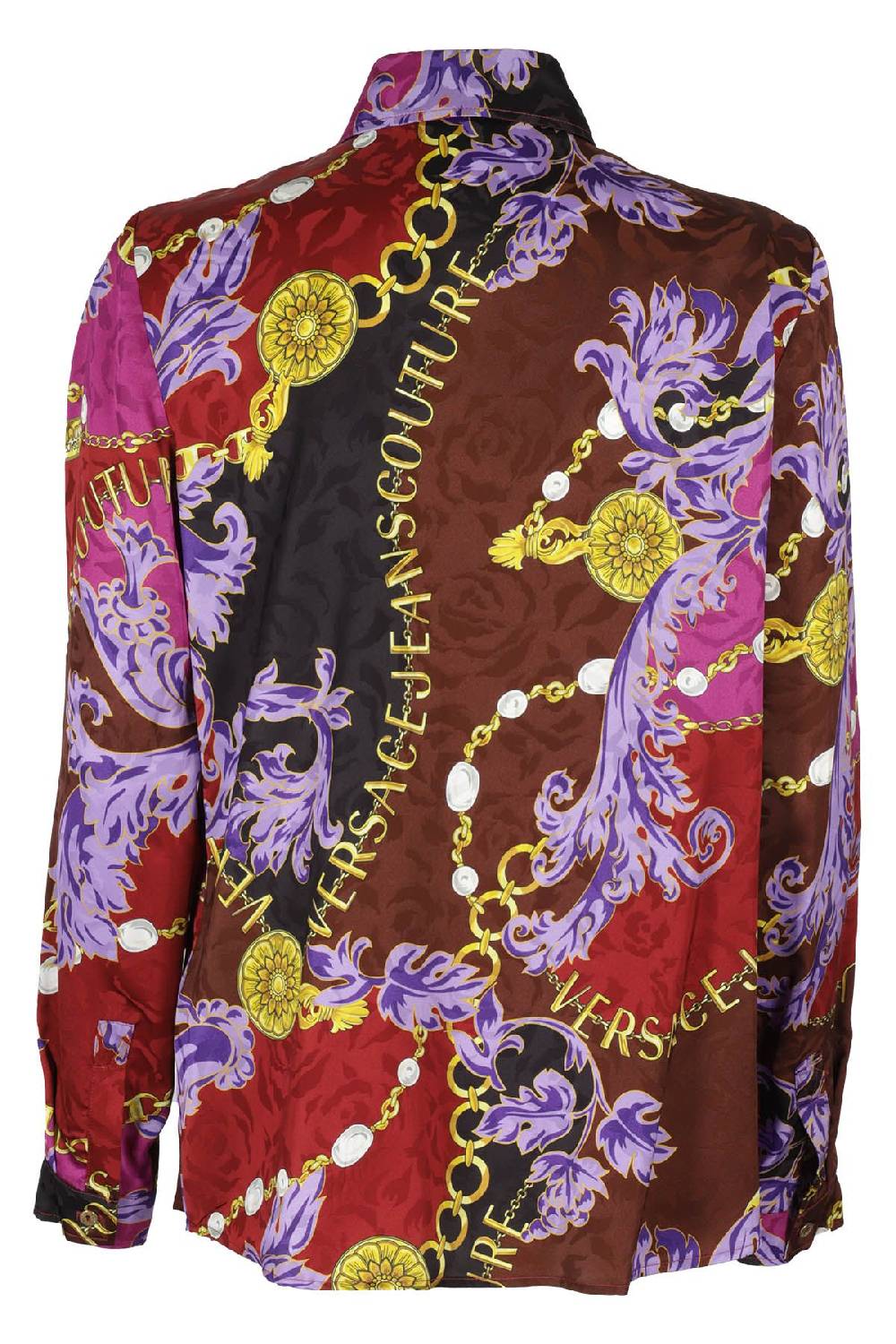 VERSACE JEANS COUTURE Camicia Jacquard Chain Multicolor Hotsell