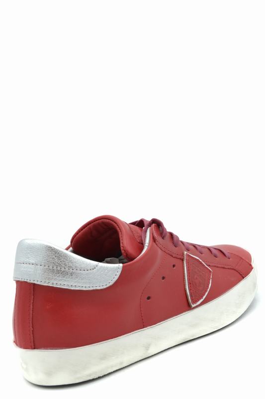 Philippe Model Sneakers Codice prodotto: CLLD V038 PARIS VEAU ROUGE ARGENT Affare Del Giorno