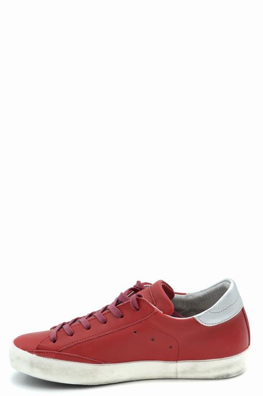 Philippe Model Sneakers Codice prodotto: CLLD V038 PARIS VEAU ROUGE ARGENT Affare Del Giorno