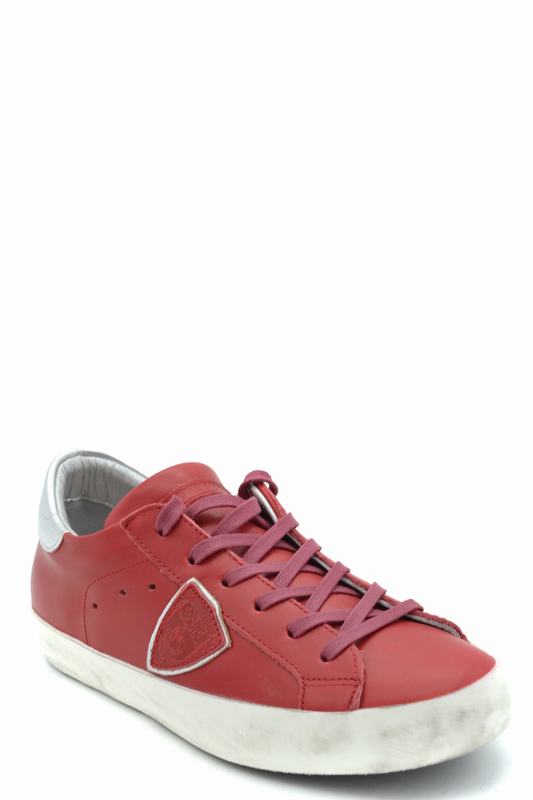 Philippe Model Sneakers Codice prodotto: CLLD V038 PARIS VEAU ROUGE ARGENT Affare Del Giorno