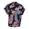 Poems Roma CAMICIA CROP PAVONI AZZUR Qualità Garantita