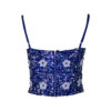 Poems Roma TOP BRETELLINE BLU ELETTRIC Hotsell