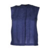 Poems Roma TOP PIEGHIE SENZA MANICHE NAVY